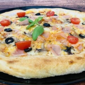 Pizza de Prosciutto e Funghi